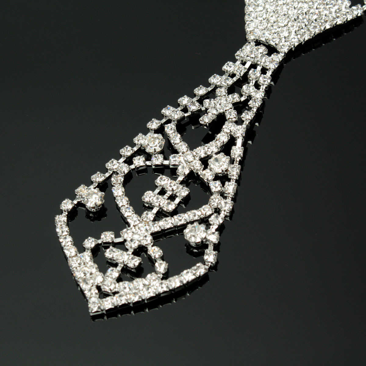 White-Crystal-Drop-Rhinestone-Neck-Tie-Women-Necklace-Chain-1039432