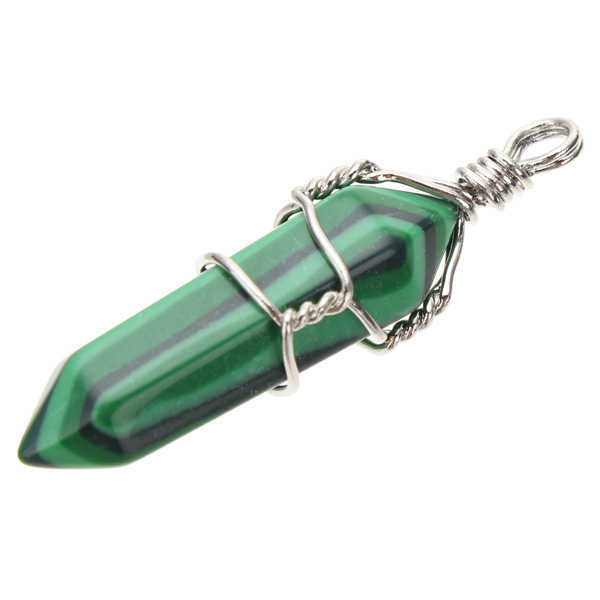 Wire-Wrapped-Hexagonal-Pendulum-Gemstone-Column-Quartz-Pendant-Charm-986254