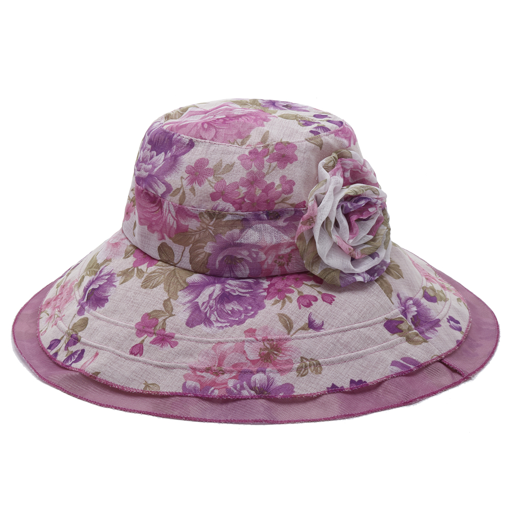 Women-Summer-Wide-Brim-UV-Protection-Bucket-Hat-Beach-Visor-Sun-Cap-UPF-50-1294219