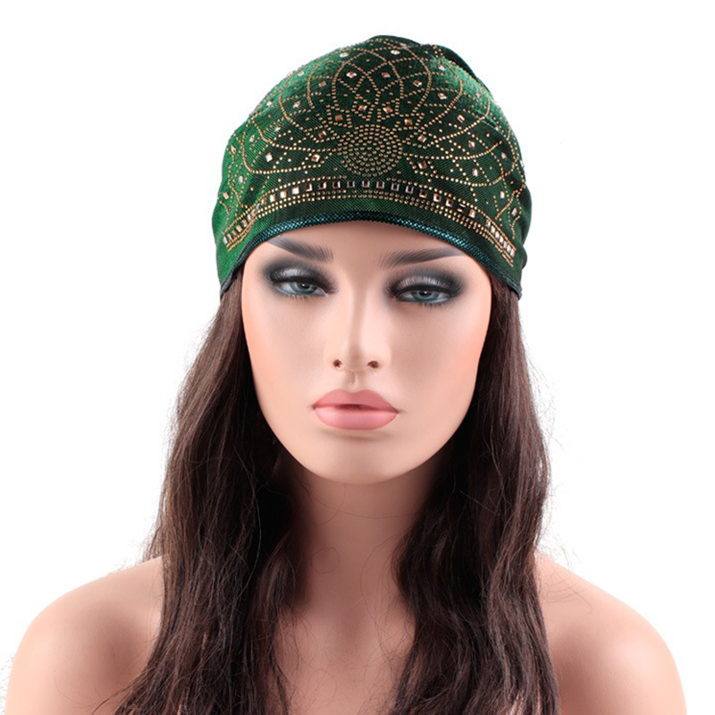 Women-Velvet-Ethnic-Style-Breathable-Side-Flower-Turban-Cap-Flexible-Headband-1435156