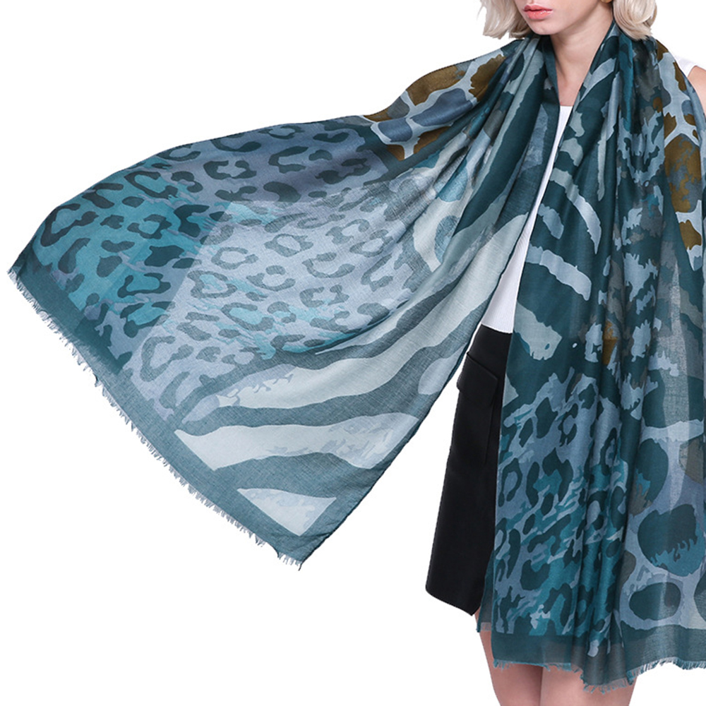 Women-Vintage-90180-CM-Leopard-Print-Scarf-Lightweight-Large-Size-Flower-Shawl-1335727