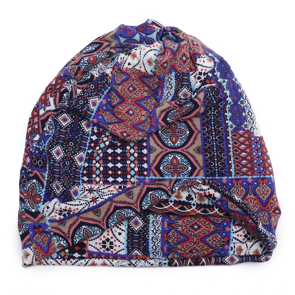 Women-Vintage-Muslim-Ethnic-Beanie-Hats-Outdoor-Floral--Double-Layers-Earmuffs-Skull-Cap-1337517