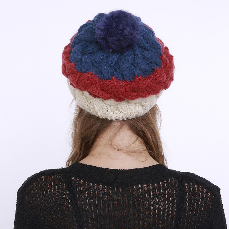 Women-Vintage-Patchwork-Knit-Hat-Outdoor-Winter-Earmuffs-Ski-Skull-Cap-Beanie-1350853