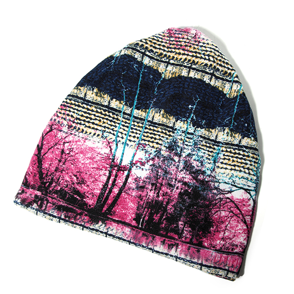 Women-Warm-Velvet-Beanies-Cap-Colorful-Printed-Bonnet-Hat-Cap-And-Scarf-Dual-Use-1196481