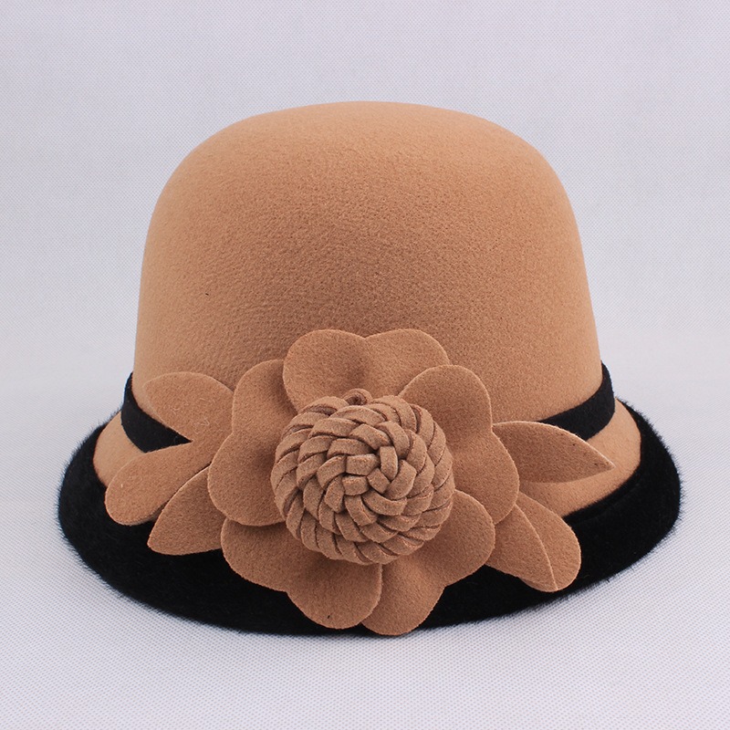 Women-Warm-Woolen-Bowler-Hat-Flower-Ethnic-Bucket-Hat-1406413