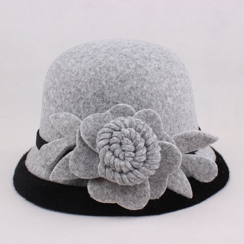 Women-Warm-Woolen-Bowler-Hat-Flower-Ethnic-Bucket-Hat-1406413