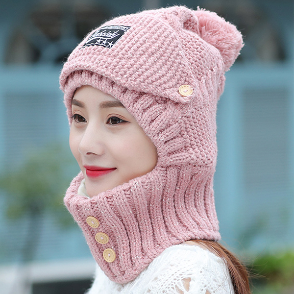 Women-Windproof-Thicken-Knit-Hat-Scarf-Face-Mask-Set-Vintage-Earmuffs-Beanie-Cap-1240248