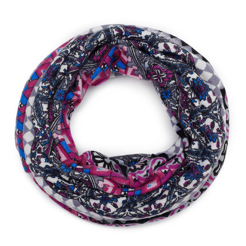 Women-Winter-Bohemian-Style-Multi-Purpose-Beanie-Scarf-Slouchy-Print-Skullcap-1379280