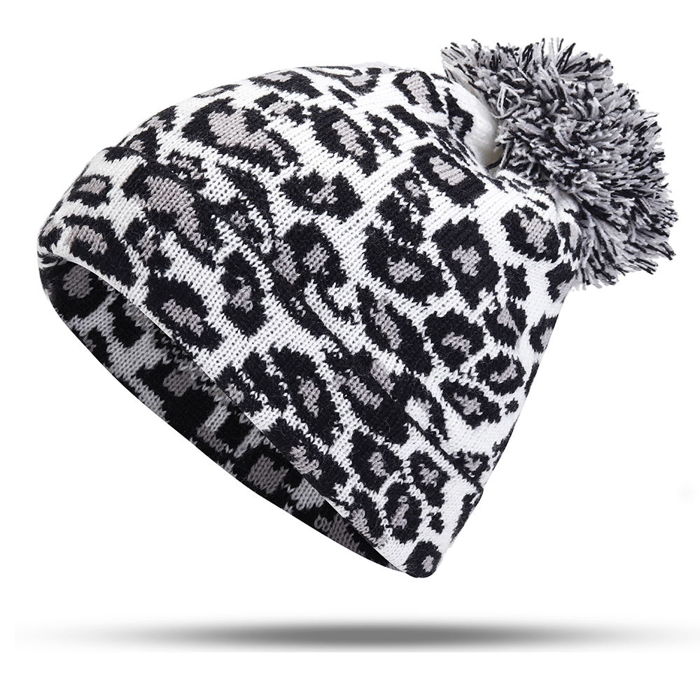 Women-Winter-Casual-Leopard-Print-Pompoms-Knitted-Hat-Beanie-Cap-1370743