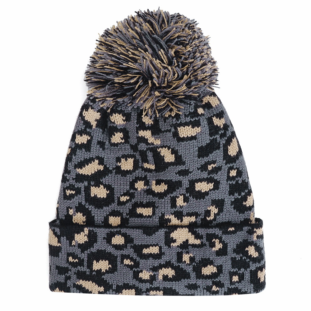 Women-Winter-Casual-Leopard-Print-Pompoms-Knitted-Hat-Beanie-Cap-1370743