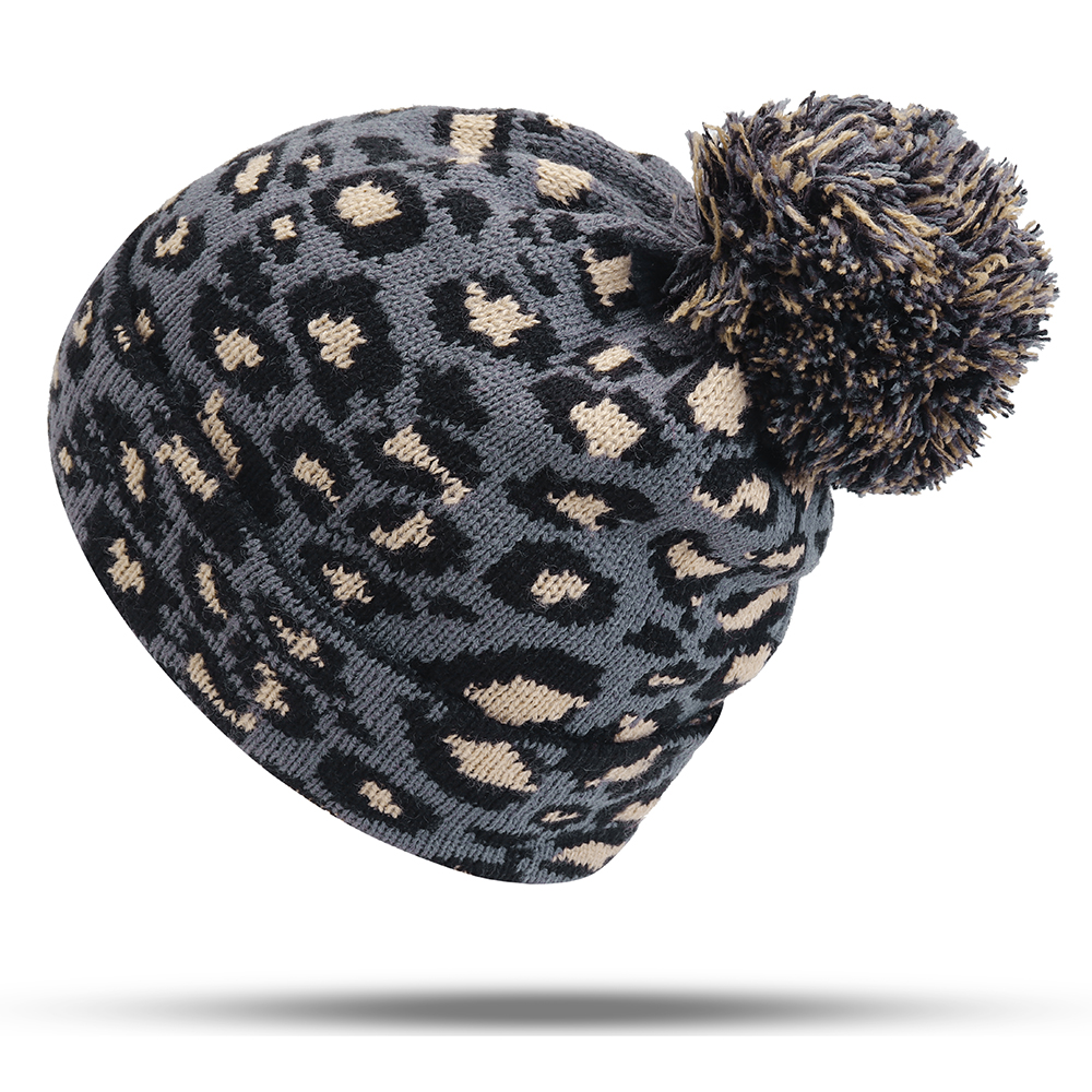 Women-Winter-Casual-Leopard-Print-Pompoms-Knitted-Hat-Beanie-Cap-1370743