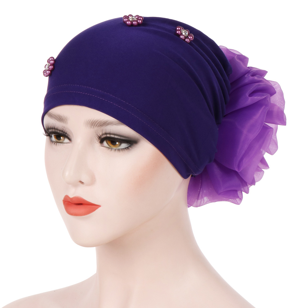 Women-Winter-Cotton-Earmuffs-Muslin-Chemical-Turban-Cap-Outdoor-Flexible-Rhinestone-Beanie-Hat-1367585