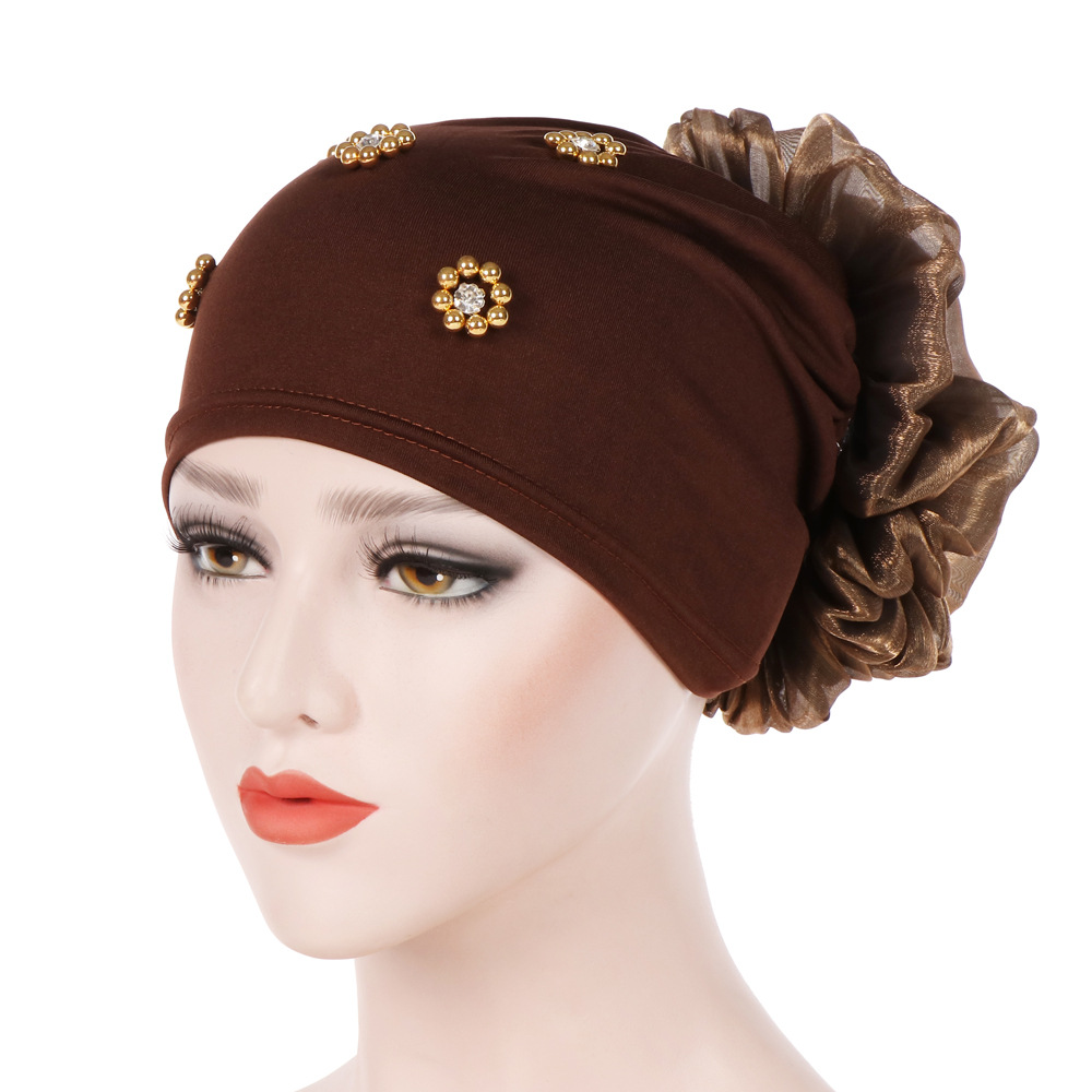 Women-Winter-Cotton-Earmuffs-Muslin-Chemical-Turban-Cap-Outdoor-Flexible-Rhinestone-Beanie-Hat-1367585