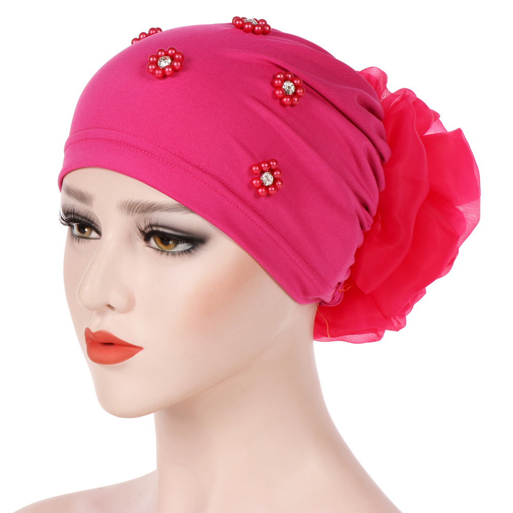 Women-Winter-Cotton-Earmuffs-Muslin-Chemical-Turban-Cap-Outdoor-Flexible-Rhinestone-Beanie-Hat-1367585