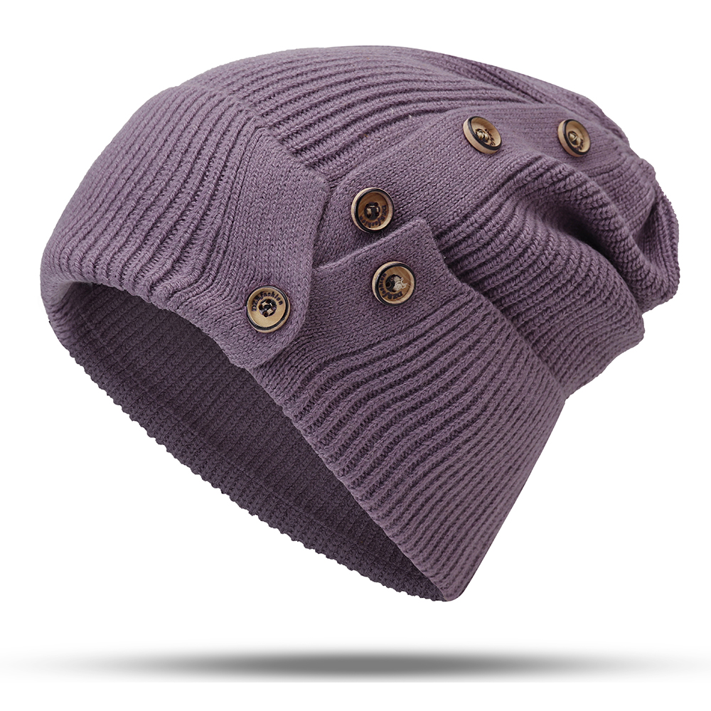 Women-Winter-Warm-Button-Ski-Knit-Beanie-Hat-Thicken-Windproof-Earmuffs-Skull-Cap-1385095