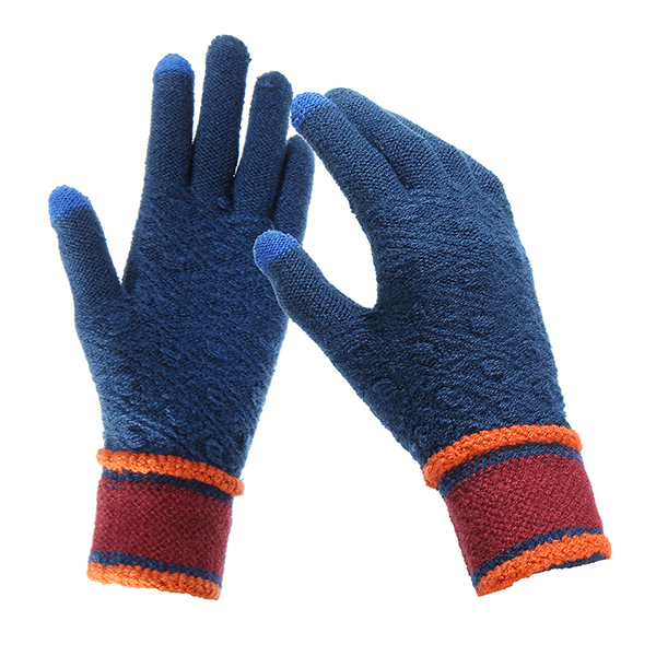 Women-Winter-Warm-Full-finger-Gloves-Knitted-Thicken-Outdoor-Sport-Mittens-1211119