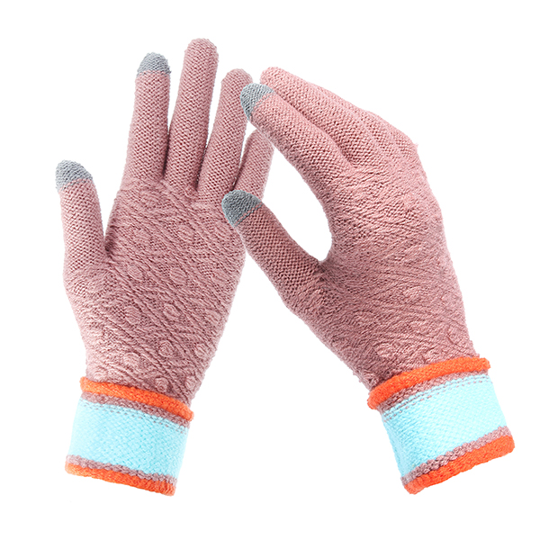 Women-Winter-Warm-Full-finger-Gloves-Knitted-Thicken-Outdoor-Sport-Mittens-1211119