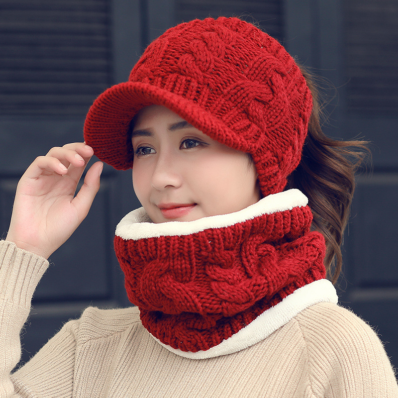 Women-Winter-Warm-Knitted-Hats-And-Windproof-Neck-Collar-Scarves-Set-Double-Layers-Cap-Scarf-1243885