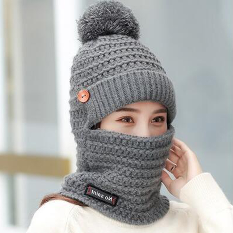 Women-Winter-Warm-Plush-Thicken-Knit-Beanie-Hat-with-Scarf-Earmuffs-Ski-Skull-Cap-1388156