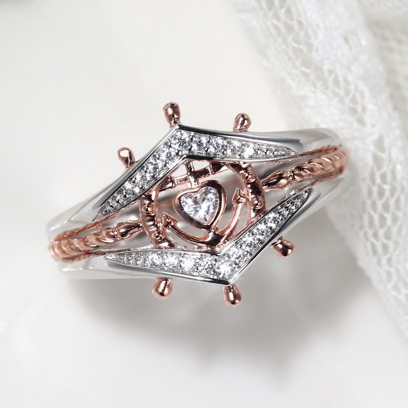 Womens-Engagement-Cubic-Zirconia-Stackable-Ring-Helm-Heart-Charm-White-Gold-Rose-Gold-Finger-Ring-1289932