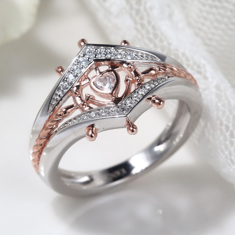 Womens-Engagement-Cubic-Zirconia-Stackable-Ring-Helm-Heart-Charm-White-Gold-Rose-Gold-Finger-Ring-1289932
