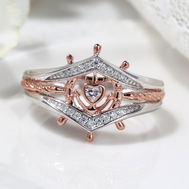 Womens-Engagement-Cubic-Zirconia-Stackable-Ring-Helm-Heart-Charm-White-Gold-Rose-Gold-Finger-Ring-1289932