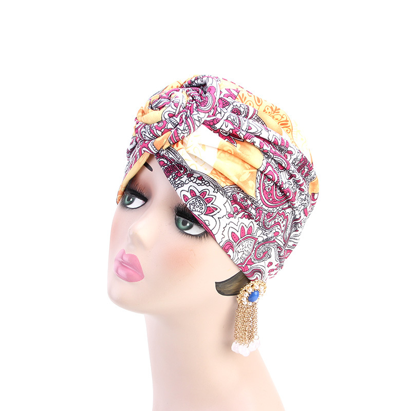 Womens-Ethnic-Forehead-Circle-Knot-Headscarf-Fashion-Turban-Cap-1370786