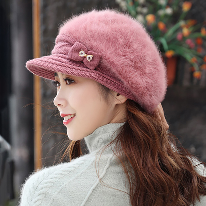 Womens-Leisure-Winter-Knit-Hat-Plus-Velvet-Beret-Hat-Outdoor-Thicken-Warm-Caps-1362273