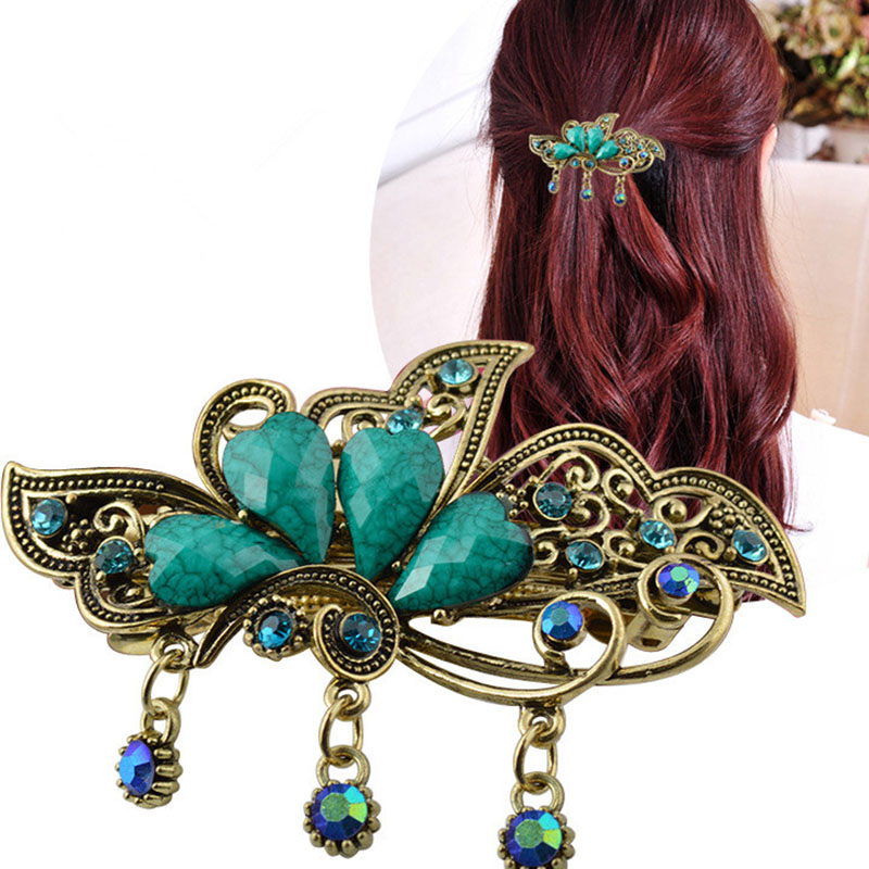Womens-Retro-Colorful-Zircon-Rhinestone-Flowers-Hairpin-Elegant-Butterfly-Hair-Spring-Clip-1252038