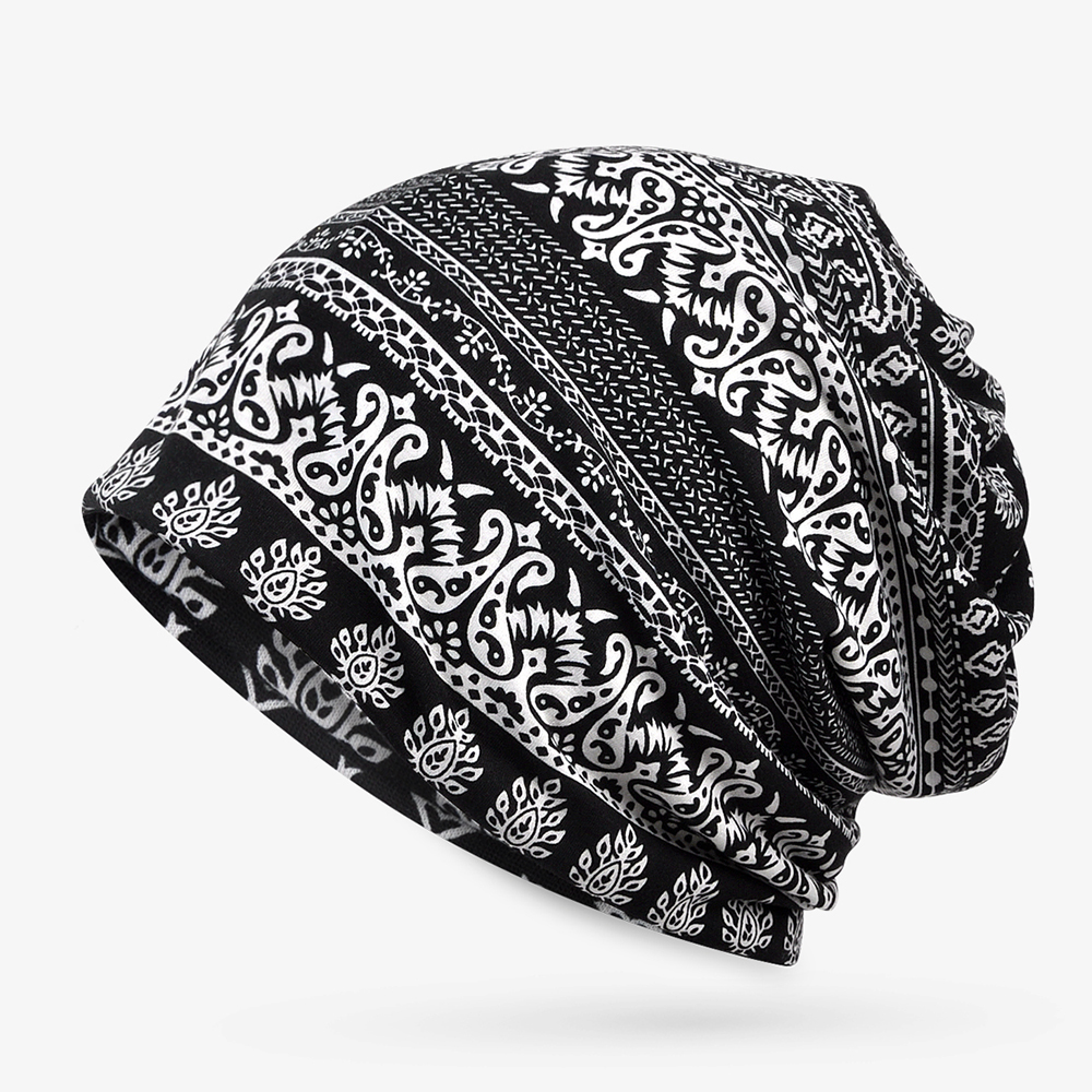 Womens-Summer-Ethnic-Printting-Beanie-Hats-Scarf-Cotton-Double-Use-Turban-Caps-1281730