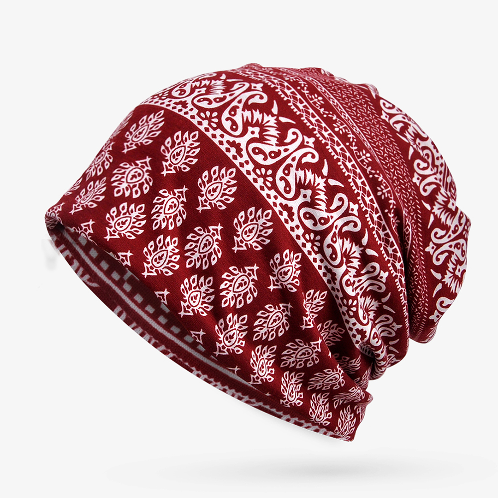 Womens-Summer-Ethnic-Printting-Beanie-Hats-Scarf-Cotton-Double-Use-Turban-Caps-1281730