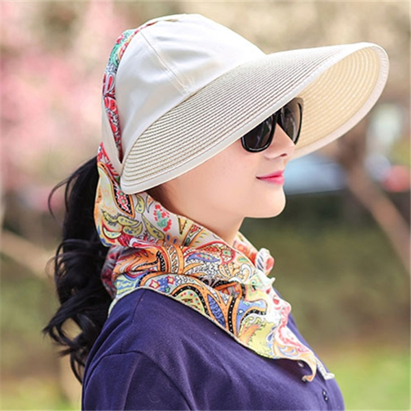 Womens-Summer-Outdoor-Sun-Protective-Empty-Top-Beach-Hat-Wide-Brim-Anti-UV-Gardening-Visor-Cap-1146073