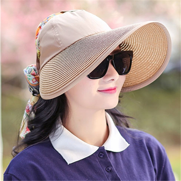 Womens-Summer-Outdoor-Sun-Protective-Empty-Top-Beach-Hat-Wide-Brim-Anti-UV-Gardening-Visor-Cap-1146073