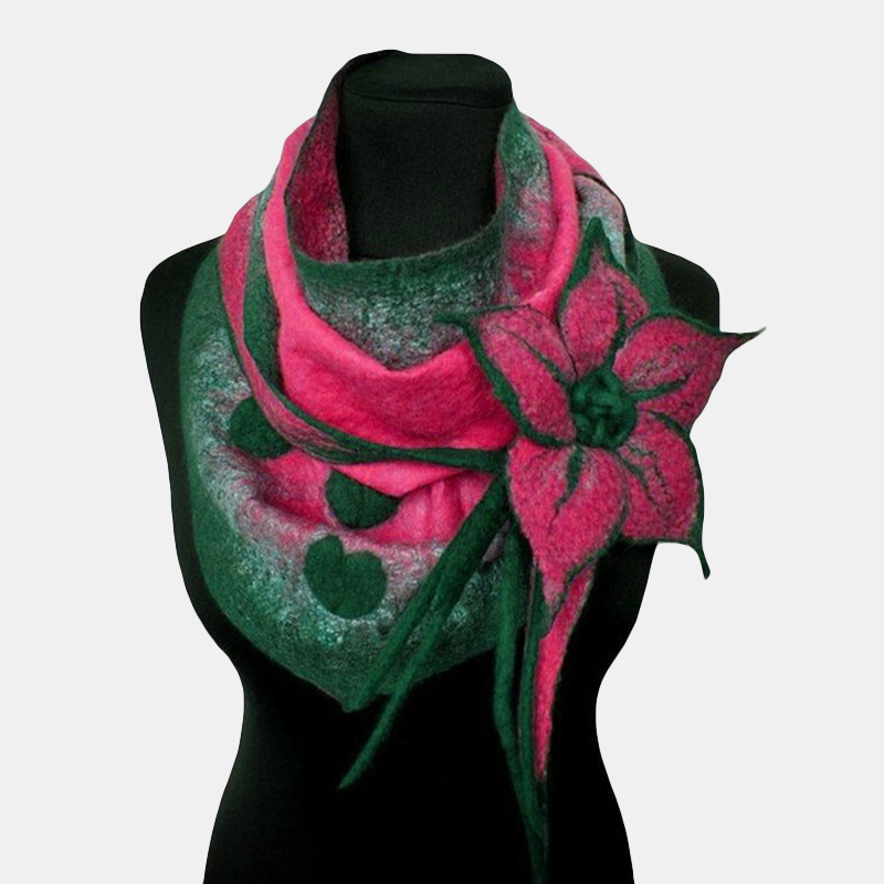 Womens-Vintage-Floral-Elegant-Boas-amp-Scarves-Scarf-1563303