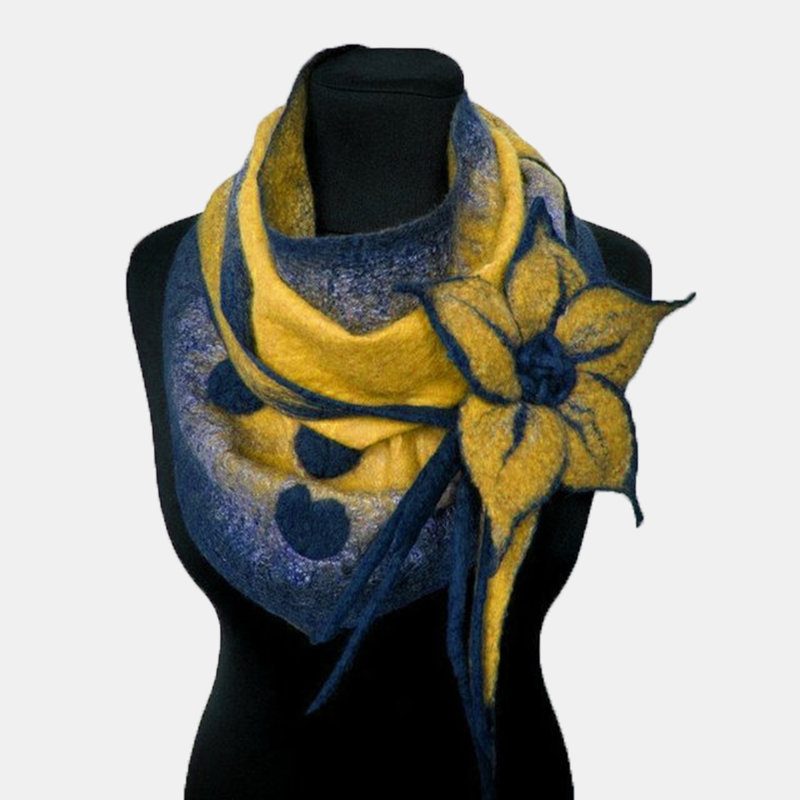 Womens-Vintage-Floral-Elegant-Boas-amp-Scarves-Scarf-1563303