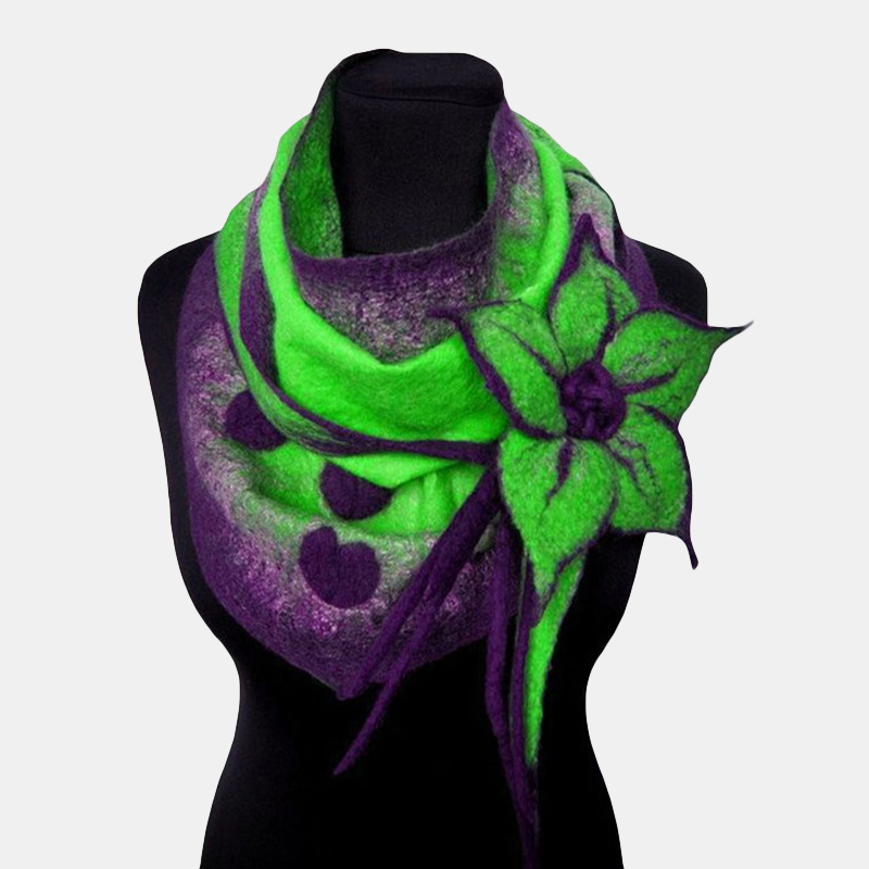 Womens-Vintage-Floral-Elegant-Boas-amp-Scarves-Scarf-1563303