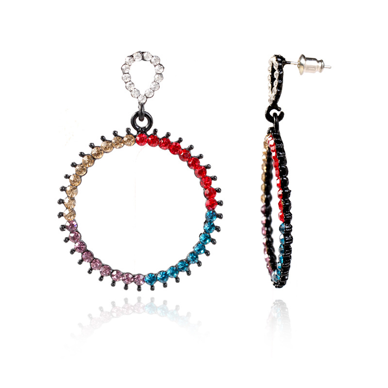 Womens-Vintage-Rhinestone-Circle-Earrings-Colorful-Pierced-Fashion-Earrings-Jewelry-1263338