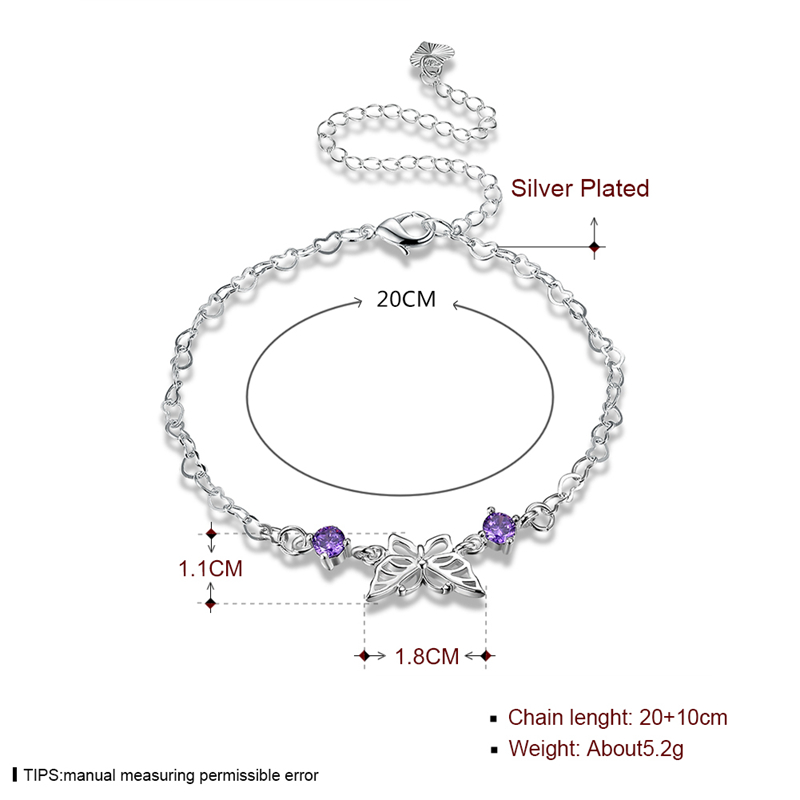 YUEYIN-Elegant-925-Silver-Plated-Purple-Rhinestone-Butterfly-Anklet-Bracelet-Women-Jewelry-1167316