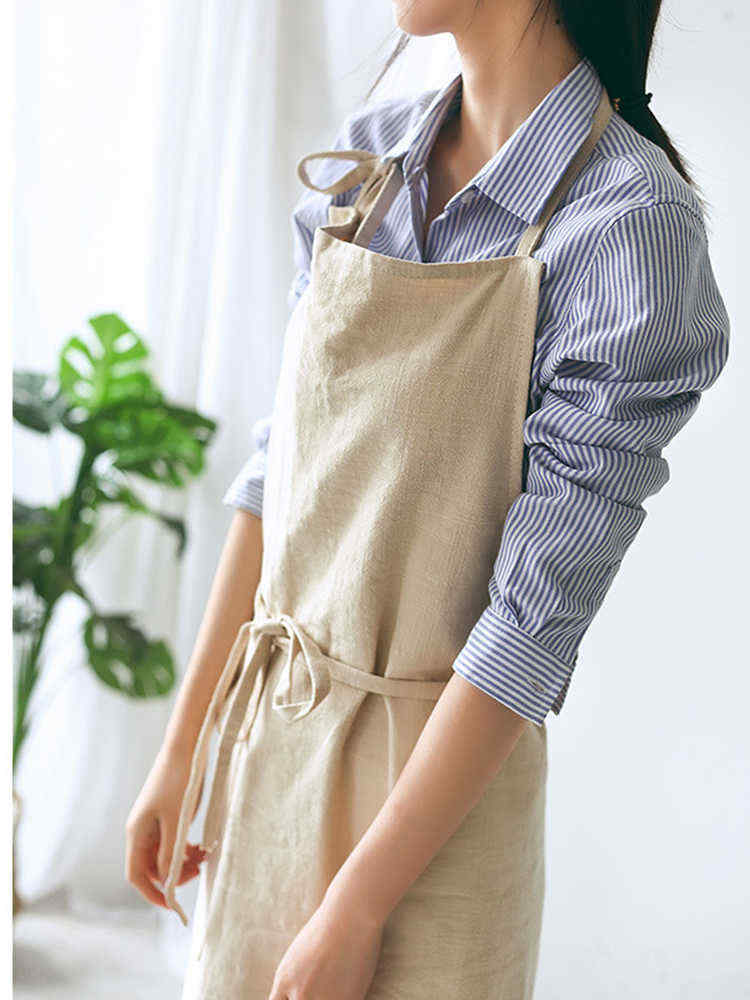 Japanese-Style-Brief-Pure-Color-Cotton-Linen-Aprons-with-Side-Pocket-1364351