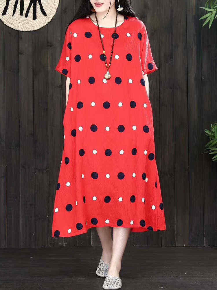 Women-Vintage-A-line-Polka-Dot-Dress-with-Pockets-1312604