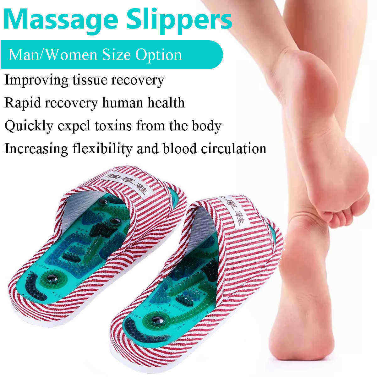 1-Pair-Foot-Massage-Slipper-Health-Feet-Care-Shoes-Sandals-Magnetic-Pad-Acupuncture-1432608