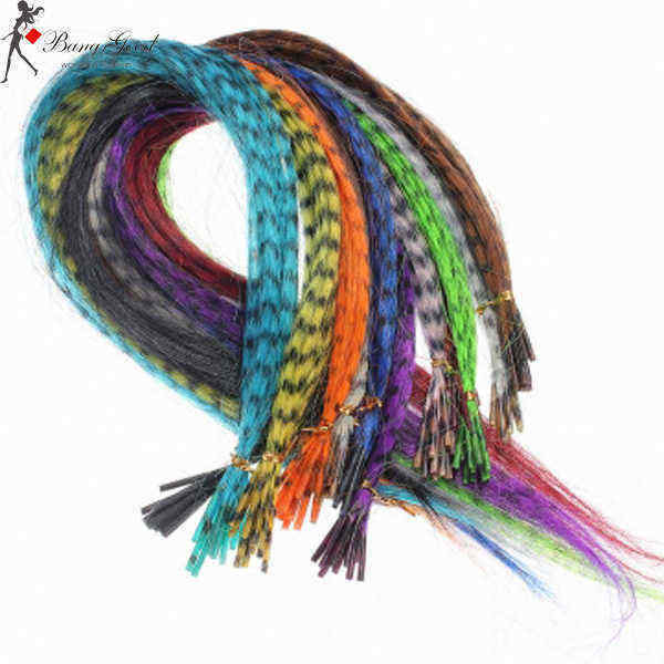 10-Pieces-15-Inch-Grizzly-Rainbow-Synthetic-Fiber-Hair-Extensions-54733
