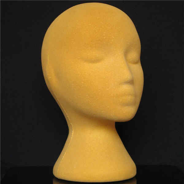 Yellow-Foam-Mannequin-Head-Holder-Human-Hair-Wig-Model-Practical-Display-1010711
